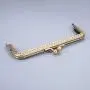 Bag Purse Making Metal Frame Kiss Clasp Lock for Purse Making DIY Craft- Rectangle Resin Beads for Leather Bag Clip (6.1''x2.75'') 6Pcs