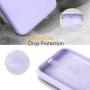 Miracase Liquid Silicone Case Compatible with iPhone 11 6.1 inch(2019), Gel Rubber Full Body Protection Shockproof Cover Case Drop Protection Case (Light Purple)