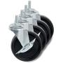 Honey-Can-Do 4-Inch Caster Roller Wheels for HCD Shelving Unit, Set of Four