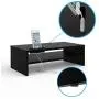 Monitor Stand Riser, 2 Tiers Wood Monitor Riser Stand with Storage Organizer, Desktop Ergonomic Monitor Stand Riser with Cellphone Holder and Cable Management, 16.7 Inch Shelf, Black Monitor Stand Riser, 2 Tiers Wood Monitor Riser Stand with Storage Organizer, Desktop Ergonomic Monitor Stand Riser with Cellphone Holder and Cable Management, 16.7 Inch Shelf, Black