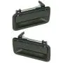 Exterior Door Handles compatible with Set of 2 Rear Left and Right Side Metal Black