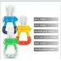 PandaEar Baby Fresh Fruit Food Feeder Nibbler Pacifier (3 Pack) |Training Massaging Toy Teether| Food Grade Soft Safe BPA-Free Silicone Pouches| Babies Toddlers Infants Kids