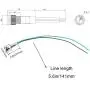 mxuteuk 2 Pcs 110V-220V 6mm 1/4'' LED Metal Indicator Light Waterproof Signal Lamp with Wire for Car Truck Boat M6-110P-Y mxuteuk 2 Pcs 110V-220V 6mm 1/4'' LED Metal Indicator Light Waterproof Signal Lamp with Wire for Car Truck Boat M6-110P-Y
