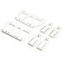 Alloy Chassis Lift Plate Set Kit For 1/10 RC Axial SCX10 Model Car Part Silver