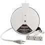Steelman White 30-Foot Cord 13 Amp Tri-Tap Reel, 16-gauge Sheet Metal Reel Housing, 120V, 60Hz Inline Circuit Breaker, Housing Hooks into Garage or Auto Shop Ceiling Steelman White 30-Foot Cord 13 Amp Tri-Tap Reel, 16-gauge Sheet Metal Reel Housing, 120V, 60Hz Inline Circuit Breaker, Housing Hooks into Garage or Auto Shop Ceiling