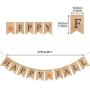 3 Pieces Thanksgiving Fall Banners Happy Pumpkin Fall Burlap Banner Maple Leaves Garland Banners Thanksgiving Hanging Decorations for Thanksgiving Party Favors