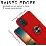 Case for Galaxy A51 (Not Fit A51 5G Version),360 Metal Rotating Ring Kickstand [Work with Magnetic Car Mount] , Hybrid Slim Fit Hard Back Shockproof Protective Compatible with Galaxy M40S Cover -Red