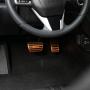 Thenice for 10th Gen Civic Anti-Slip Foot Pedals Aluminum Brake and Accelerator Pedal No Drilling Covers for Honda Civic 2020 2019 2018 2017 -Glod