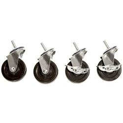 Seville Classics SHE24004 Steel Wire Shelving System Casters, 3'' Diameter, Set of 4