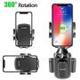 [Upgraded] Car Cup Holder Phone Mount Adjustable Automobile Cup Holder Smart Phone Cradle Car Mount for iPhone 12 Pro Max/XR/XS/X/11/8/7 Plus/6s/Samsung S20 Ultra/Note 10/S8 Plus/S7 Edge(Black)