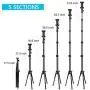 UBeesize Selfie Stick Tripod, 51'' Extendable Tripod Stand with Bluetooth Remote for Cell Phones, Heavy Duty Aluminum, Lightweight UBeesize Selfie Stick Tripod, 51'' Extendable Tripod Stand with Bluetooth Remote for Cell Phones, Heavy Duty Aluminum, Lightweight