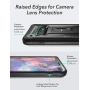 YOUMAKER Kickstand Case for Galaxy S10 Plus, Built-in Screen Protector Work with Fingerprint ID Full Body Heavy Duty Protection Shockproof Cover for Samsung Galaxy S10+ Plus 6.4 inch - Black