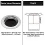 Uxoz Drain Hair Catcher,Stainless Steel Bathtub & Sink Drain Protector, Anti-Rust, Durable Use (1, 1.35-1.75inch)