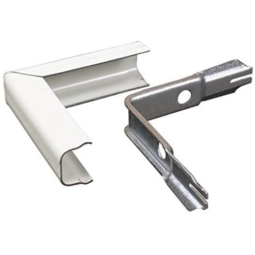Wiremold Metal Raceway, Extending Power, On-Wall, Outside Elbow, Ivory, B-8