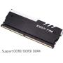 EZDIY-FAB ARGB DDR Memory RAM Cooler,RGB DDR Heatsink(Compatible with ASUS Aura Sync,GIGABYTE RGB Fusion, MSI Mystic Light) Black-2 Pack