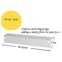 DcYourHome Replacement SS Burner SS Heat Plate Hanger Brackets for Chargriller 3001, 3008, 3030, 4000, 5050 Gas Grill