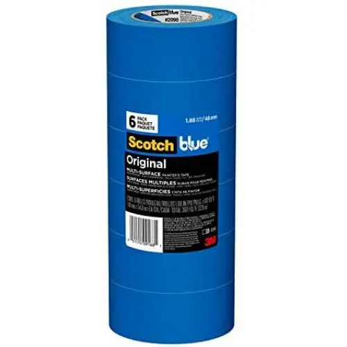 ScotchBlue Original Multi-Surface Painters Tape, 1.88 inches x 60 yards (360 yards total), 2090, 6 Rolls ScotchBlue Original Multi-Surface Painters Tape, 1.88 inches x 60 yards (360 yards total), 2090, 6 Rolls