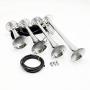 Viping Four Tube Silver Car Horn The electromagnetic Electric Horn Solenoid Control Air Horn Waterproof Whistle 12V 175DB Loud Motor Car Sound Valve for Car Any Vehicle Truck Trains Boats Lorrys Vans