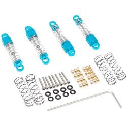 Tongina Shock Absorbers Aluminum Alloy Upgrade Parts for Axial SCX24 90081 RC 1:24 Crawler Car Pack of 4 - Blue