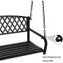 Grepatio All Weather Outdoor Porch Swing, Modern Hanging Patio Swing Bench for Home Garden, Classic Black (Fashion Diamond) Grepatio All Weather Outdoor Porch Swing, Modern Hanging Patio Swing Bench for Home Garden, Classic Black (Fashion Diamond)