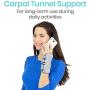 Vive Carpal Tunnel Wrist Brace (Left or Right) - Arm Compression Hand Support Splint - for Men, Women, Kids, Bowling, Tendonitis, Arthritis, Athletic Pain, Sports, Golf - Universal Adjustable Fit