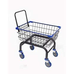 Cart&Supply Heavy Duty Household & Commercial Charcoal Grey Cart with U- Handle (Blue)