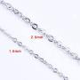 Outus 33 Feet Stainless Steel DIY Link Chain Necklaces with 20 Lobster Clasps and 30 Jump Rings for Jewelry Making (1.5 mm Wide)