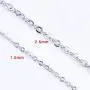 Outus 33 Feet Stainless Steel DIY Link Chain Necklaces with 20 Lobster Clasps and 30 Jump Rings for Jewelry Making (1.5 mm Wide)