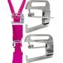 NO SEW, Metal Swimsuit Bra Hooks, Replacement Slide Pin Hooks (1/2 inch) by Pin Straps (2)