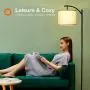 Addlon Floor Lamp for Living Room with Lamp Shade and 9W LED Bulb Modern Standing Lamp Floor Lamps for Bedrooms Black Addlon Floor Lamp for Living Room with Lamp Shade and 9W LED Bulb Modern Standing Lamp Floor Lamps for Bedrooms Black