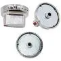 DG64-00347A Range Oven Gas Stove Knob with Metal Ring Dial Burner Knob Replacement by AMI Compatible with Samsung Range Oven-Replaces DG64-00472A DG64-00347B