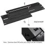 DcYourHome Universal Adjustable Porcelain Steel Heat Plate Shield, Grill Replacement Parts, Heat Tent, Burner Cover,Flavorizer Bar Flame Tamer for Gas Grill, Extends from 11.75'' up to 21'' L 1 Pack