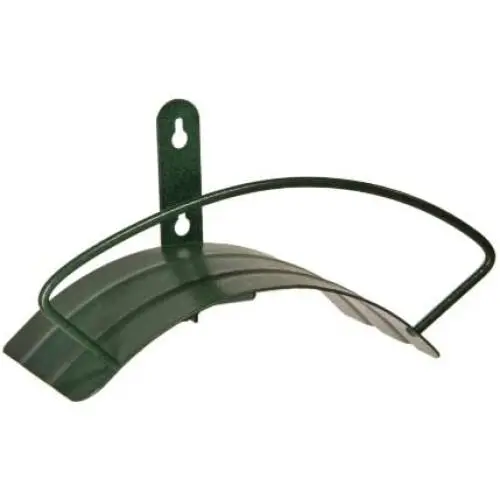 Yard Butler Deluxe Heavy Duty Wall Mount Hose Hanger Easily Holds 100’ Of 5/8’ Hose Solid Steel Extra Bracing And Patented Design In NEW COLORS and DECORATIVE DESIGNS IHCWM-1 Textured Forest Green