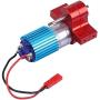 AKDSteel Heng-Long W-PL B-1 B-14 B-24 B24 C14 C-14 1/16 Military Truck RC Car Upgrade Motor + Gearbox + Metal Drive Red for Toys Gift
