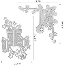 Cutting Dies Metal, Christmas Die Cut Metal, Merry Christmas Decorate Embossing Stencils for DIY Scrapbooking Photo Album Decorative DIY Paper Cards Making Gift, Metallic Die Cut，Gingerbread Decorate