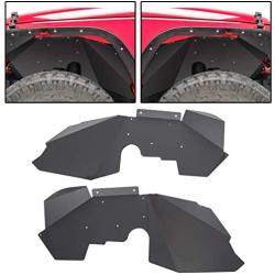 JMTAAT Solid Aluminum Front Inner Fender Liners for 2007-2017 Jeep Wrangler JK 4WD