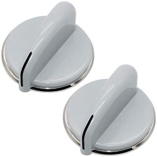 Primeswift WH01X10462 Dryer Control Knob with Reinforced Metal Ring (2Pack) Replacement for WH01X10309,AP4485269,Grey