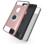Newseego Compatible with Google Pixel 2 Case (5.0inch) with Armor Dual Layer 2 in 1 with Heavy Duty Protection and Finger Ring Holder Kickstand Fit Magnetic Car Mount for Google Pixel 2-Rose Gold