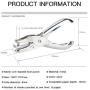 TAIKUU 50PCS Metal Binder Rings + 1PCS Hole Punch, 20mm/0.8'' Metal Ring for DIY Notebook Loose Sheets Album Keychain, Silver 25mm (50pcs+1 Hole Punch)