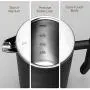 Veken French Press Double-Wall 18/10 Stainless Steel Coffee & Tea Maker, Multi-Screen System, 2 Extra Filters Included, Rust-Free, Dishwasher Safe, (1L), Black Veken French Press Double-Wall 18/10 Stainless Steel Coffee & Tea Maker, Multi-Screen System, 2 Extra Filters Included, Rust-Free, Dishwasher Safe, (1L), Black