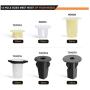 GOOACC 166 Pcs Car Retainer Clips &Screw Grommets - 12 Most Popular Sizes & Applications for GM Toyota Honda Nissan Mazda - Bonus Fastener Remover