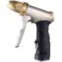 HOMY Garden Hose Nozzle, Heavy Duty Metal in Zinc Alloy Body with Full Brass Nozzle & ABS Plastic with Rubber Coating,4 Watering Patterns High Pressure-Best for Watering Plants,Car Washing,Pets Shower HOMY Garden Hose Nozzle, Heavy Duty Metal in Zinc Alloy Body with Full Brass Nozzle & ABS Plastic with Rubber Coating,4 Watering Patterns High Pressure-Best for Watering Plants,Car Washing,Pets Shower