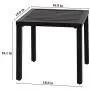 PHI VILLA Indoor Outdoor Small Metal Square Side/End Table, Patio Coffee Bistro Table, Black PHI VILLA Indoor Outdoor Small Metal Square Side/End Table, Patio Coffee Bistro Table, Black