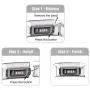 Bandmax Rainbow Bands Compatible Fitbit Charge 3 Smartwatch,LGBT Pride Nylon Charge 3 Watch Bands Durable Fitbit 3 Sport Replacement Straps Accessories with Adjustable Silver Metal Clasp(Small Size)