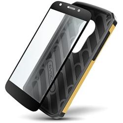 Moto E5 Plus / E5 Supra Case, Evocel [Explorer Series Pro] Premium Full Body Case with Glass Screen Protector, Belt Clip, Metal Kickstand for Motorola Moto E5 Supra/Moto E5 Plus, Gold