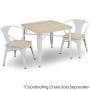 Delta Children Bistro Kids Play Table - Ideal for Arts & Crafts, Snack Time, Homeschooling, Homework & More, White with Driftwood