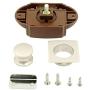 Push Button Cabinet Lock, Nickel Metal Cabinet Drawer Catches and Latches Keyless Door Cupboard Latch Knob for Cabinet RV Boat (12 PCS)