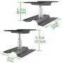 RC Car Work Stand Repair Workstation Tools Aluminum 360 Degree Rotation Lift Or Lower for 1/12 1/10 1/8 Scale Cars Trucks (Black) RC Car Work Stand Repair Workstation Tools Aluminum 360 Degree Rotation Lift Or Lower for 1/12 1/10 1/8 Scale Cars Trucks (Black)