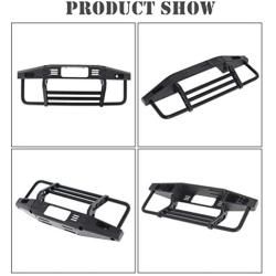 labworkauto Adjustable Metal Front Bumper Replacement for 1/10 RC TRX4 90046 90047 Defender Axial SCX10 II