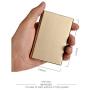 RFID Credit Card Holder for Women and Men, Stainless Steel Credit Card Wallet for Holding Debit Card and ID Card (Gold)